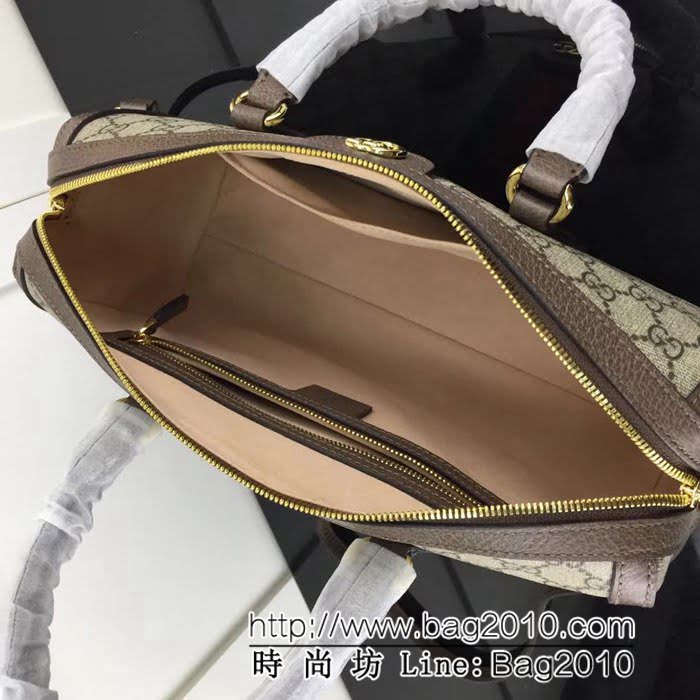 GUCCI古馳頂級原單 新款GUCCI高仿新款專櫃品質 實物實拍 524532啡Pvc棕皮行李包 HY1184